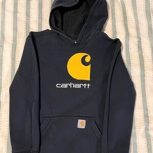 Carhartt Black Fleece Hoodie with Yellow Tag